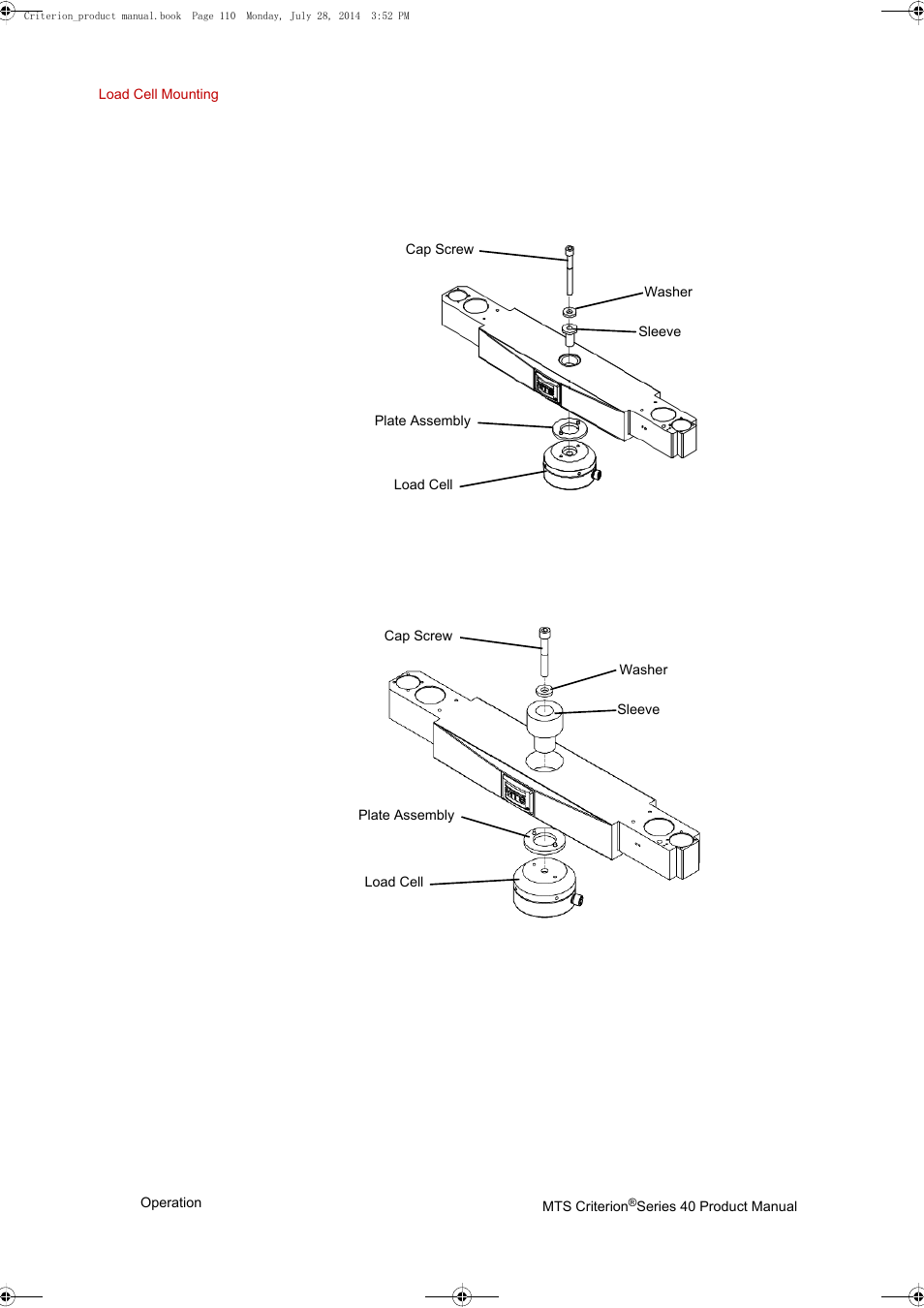 MTS Criterion 40 - Manual User Manual | Page 110 / 138