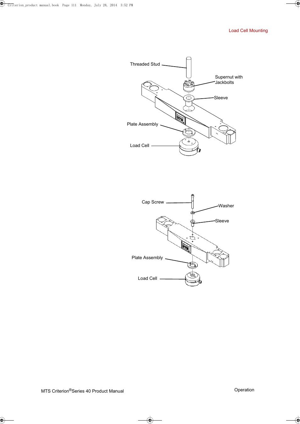 MTS Criterion 40 - Manual User Manual | Page 111 / 138