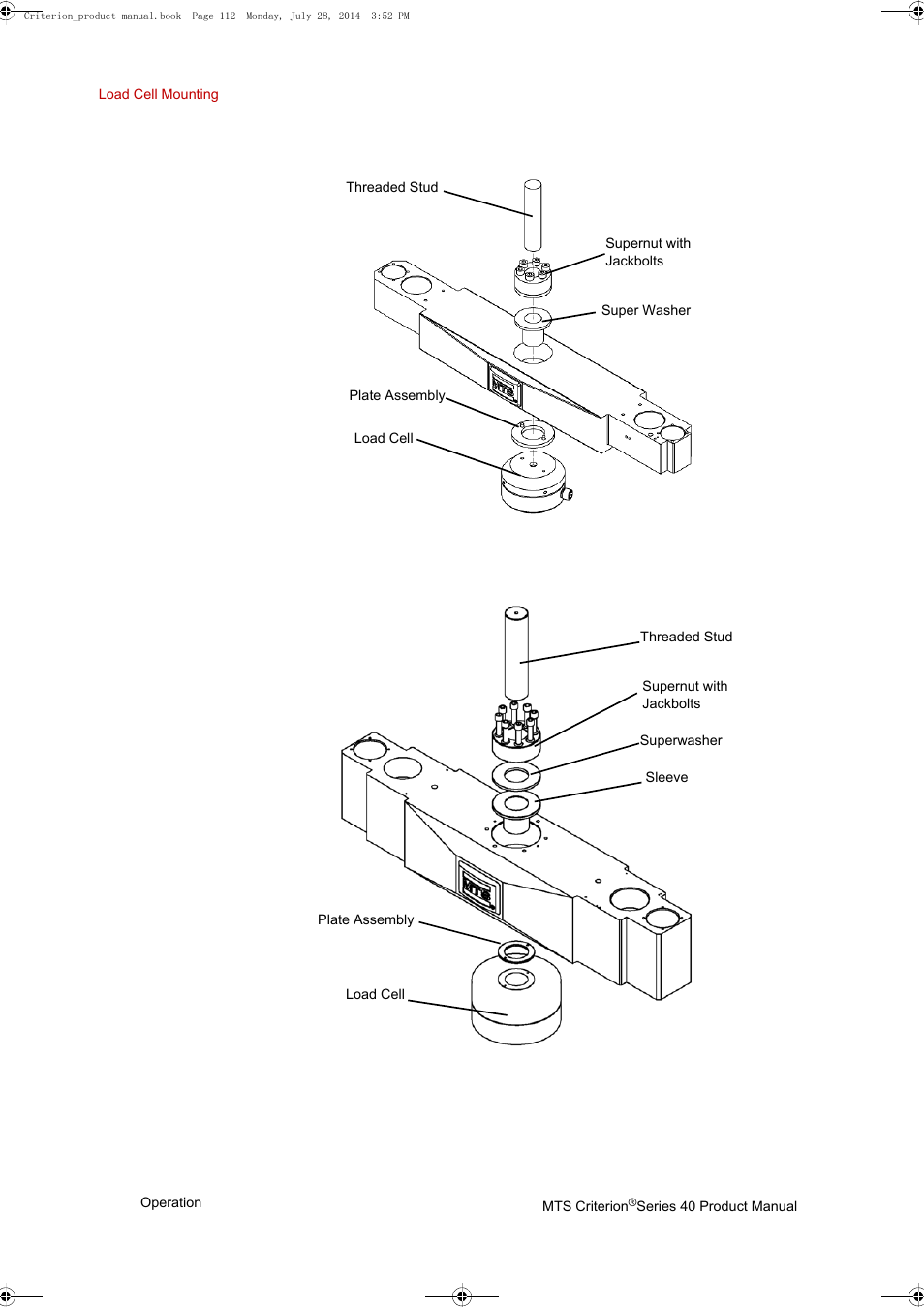 MTS Criterion 40 - Manual User Manual | Page 112 / 138