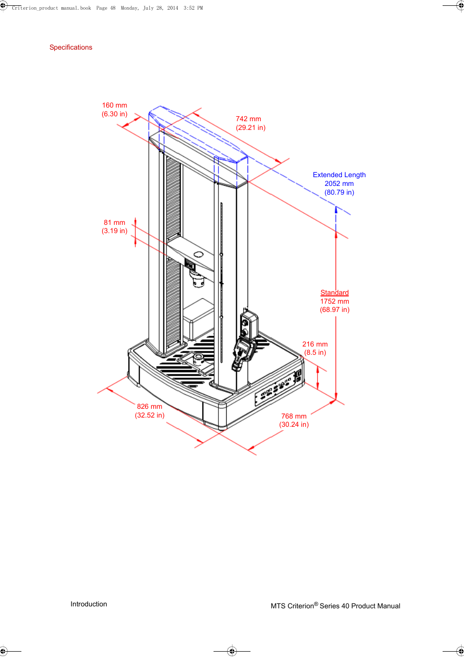 MTS Criterion 40 - Manual User Manual | Page 48 / 138