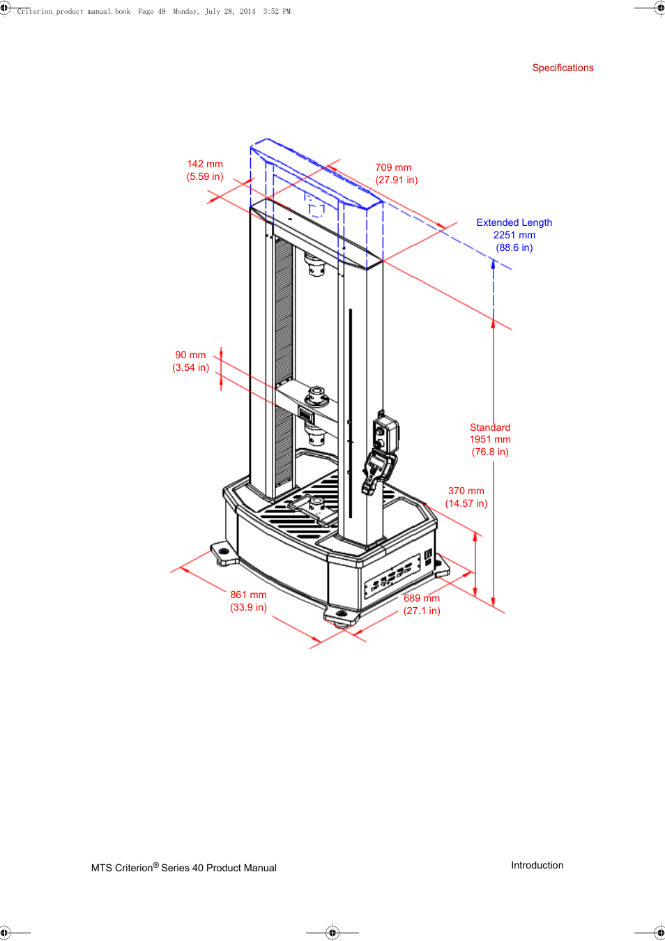 MTS Criterion 40 - Manual User Manual | Page 49 / 138