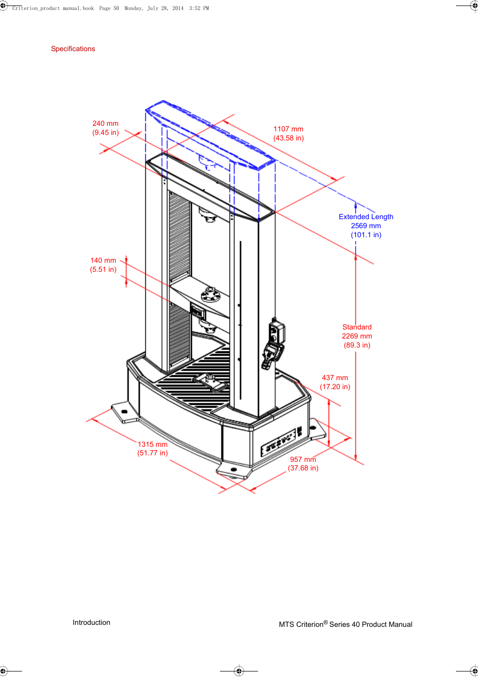 MTS Criterion 40 - Manual User Manual | Page 50 / 138