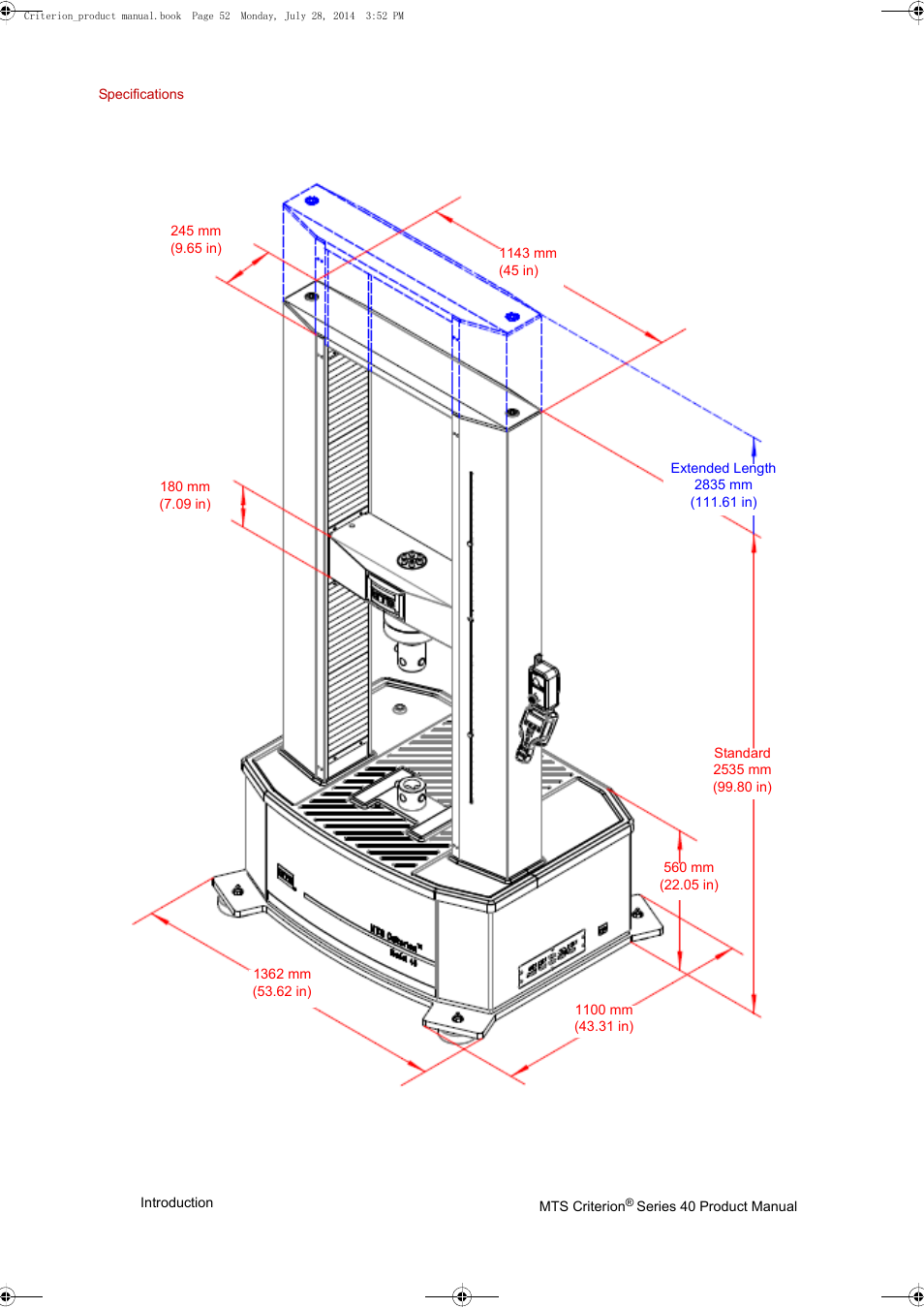 MTS Criterion 40 - Manual User Manual | Page 52 / 138