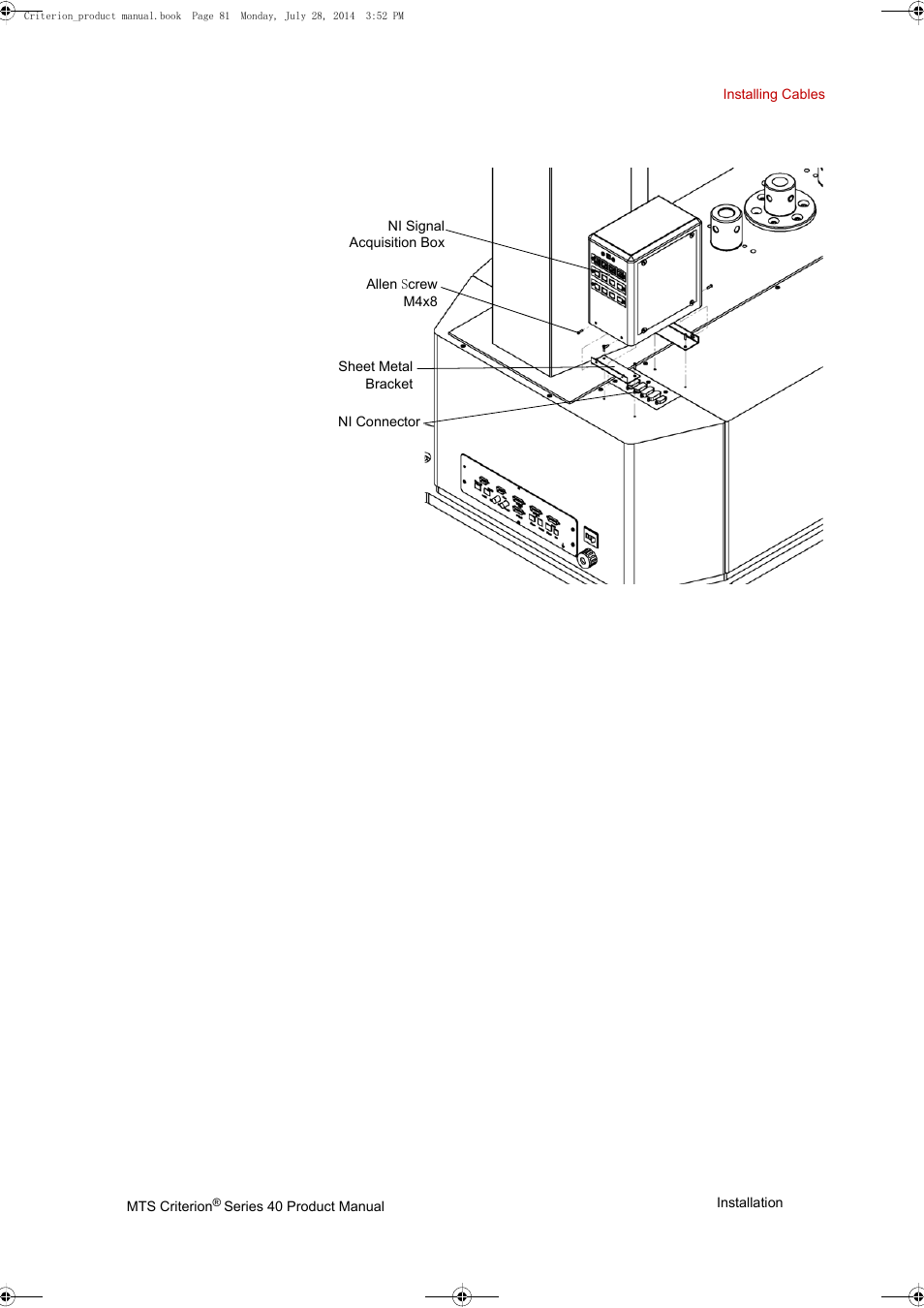 MTS Criterion 40 - Manual User Manual | Page 81 / 138
