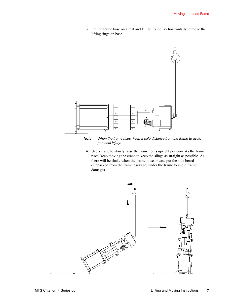 MTS Criterion 60 - Lifting and Moving Instructions User Manual | Page 7 / 15