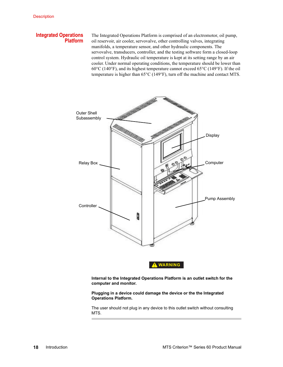 MTS Criterion 60 - Manual User Manual | Page 18 / 98
