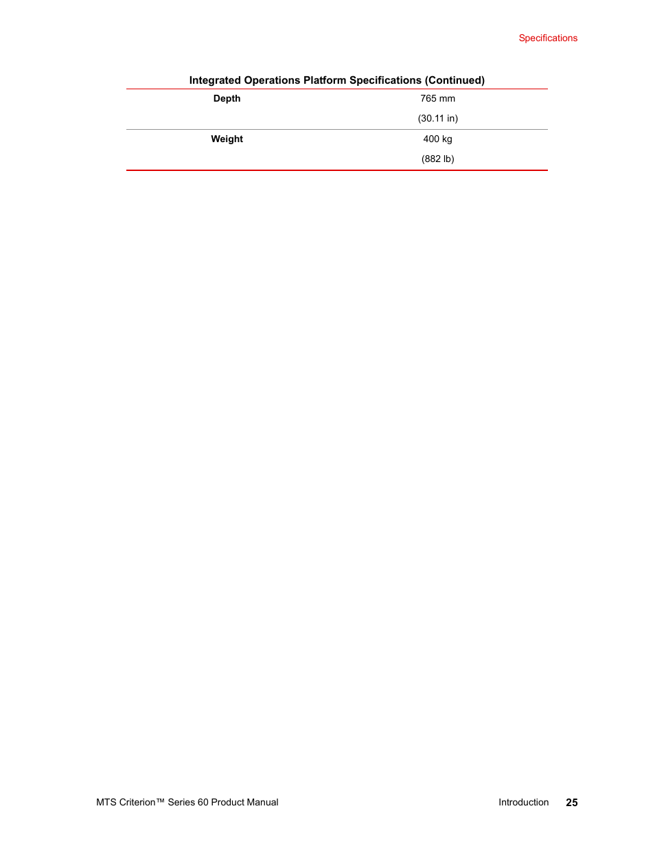 MTS Criterion 60 - Manual User Manual | Page 25 / 98