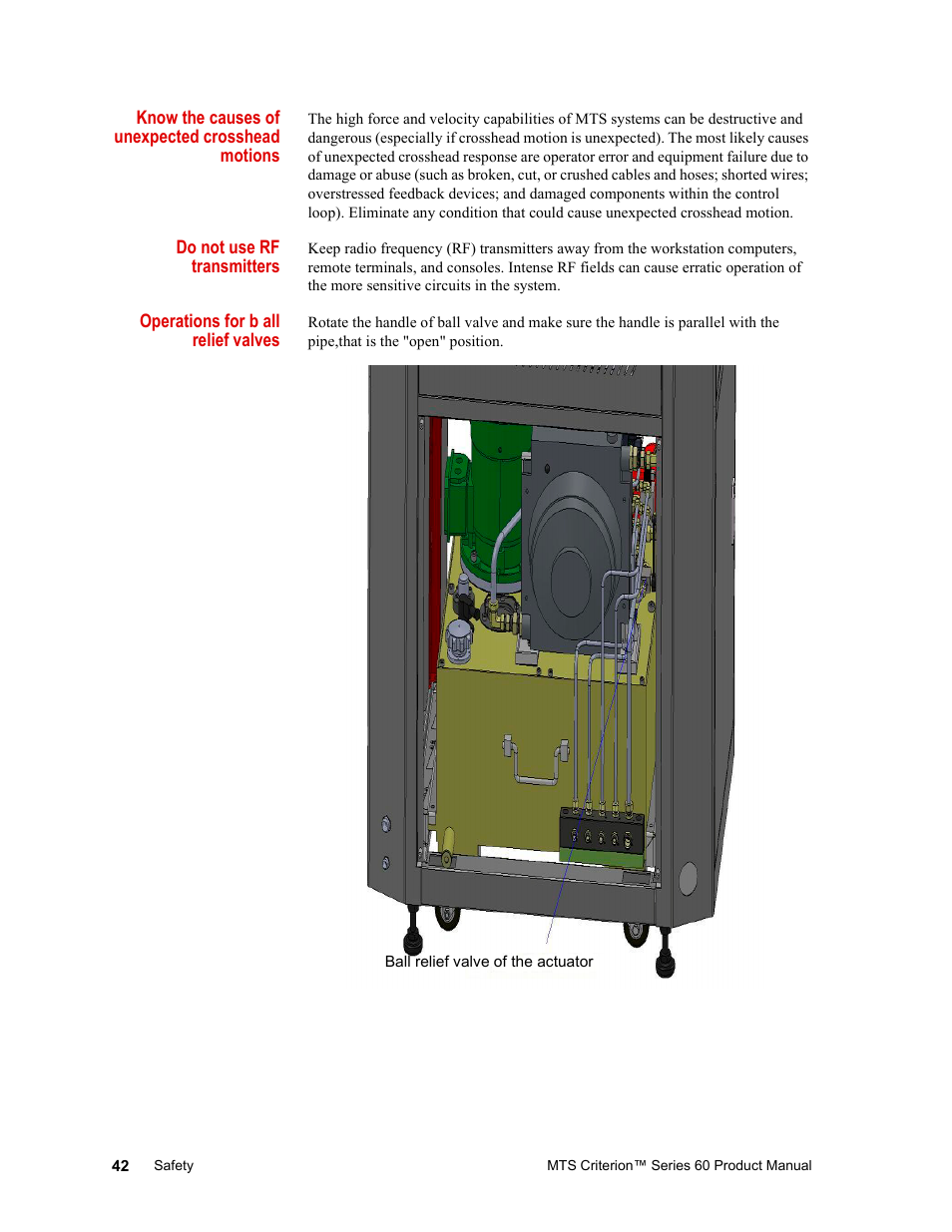MTS Criterion 60 - Manual User Manual | Page 42 / 98