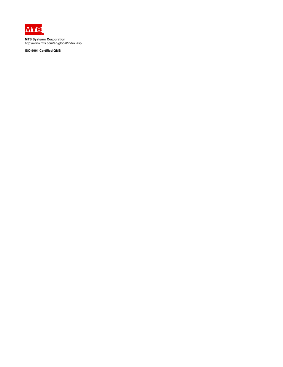 MTS Criterion 60 - Manual User Manual | Page 98 / 98