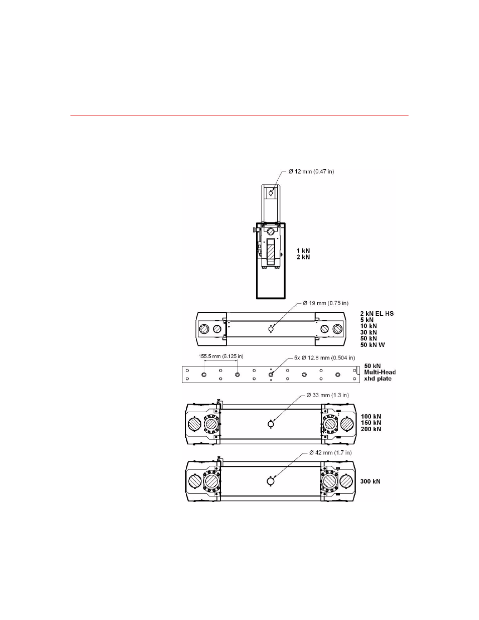 Crosshead detail, Crosshead detail 34 | MTS Insight - 1kN to 300kN User Manual | Page 34 / 76