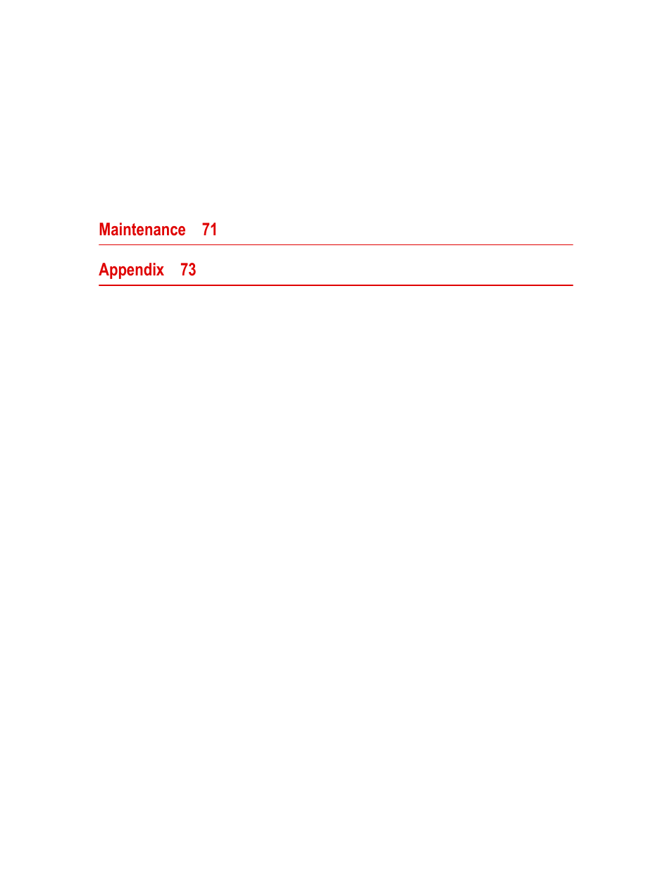 Maintenance 71 appendix 73 | MTS Insight - 1kN to 300kN User Manual | Page 4 / 76