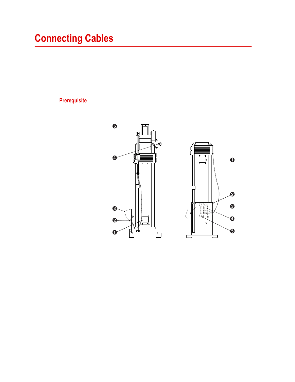 Connecting cables, Connecting cables 38 | MTS Series 311 Load Frame User Manual | Page 38 / 86