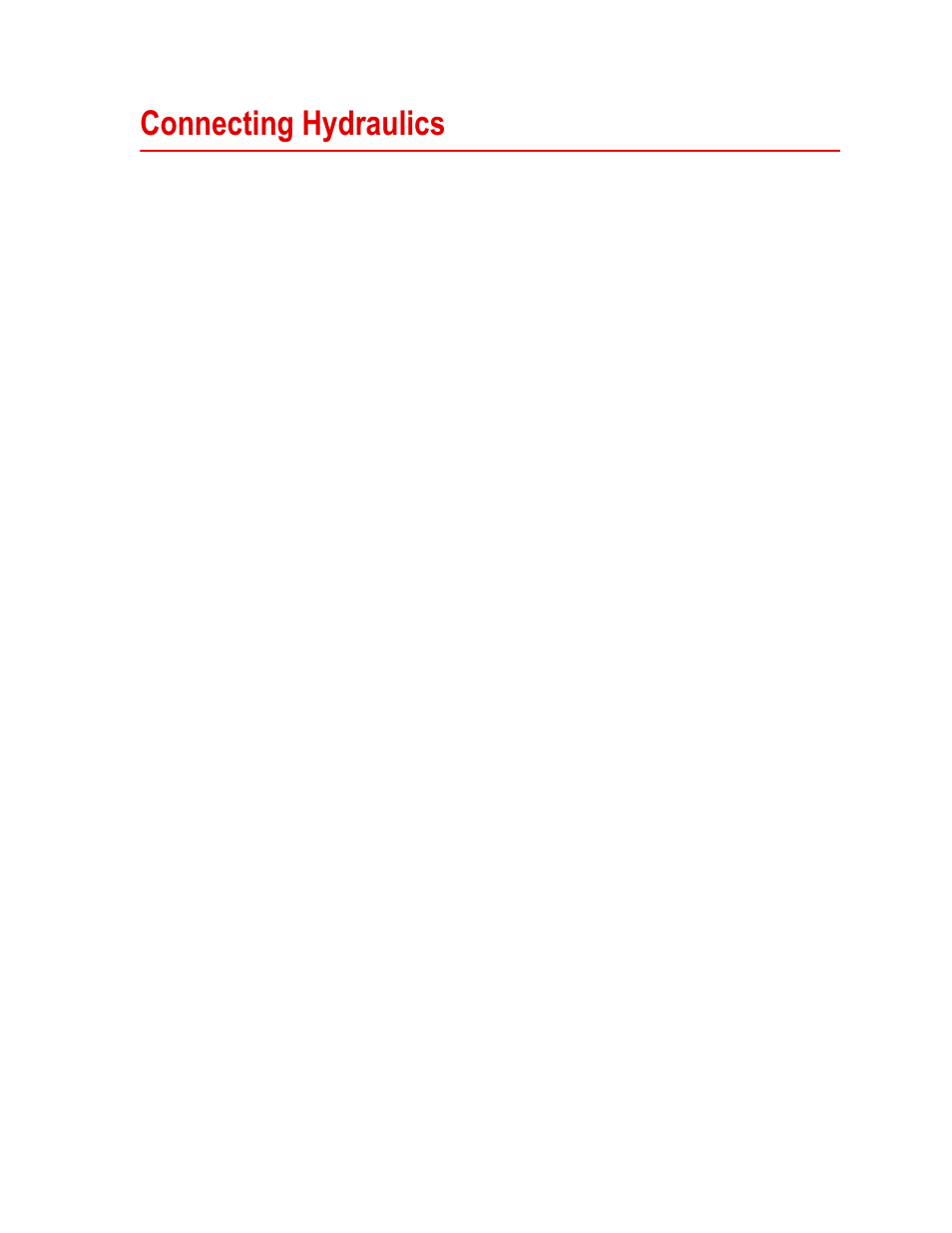 Connecting hydraulics, Connecting hydraulics 39 | MTS Series 311 Load Frame User Manual | Page 39 / 86