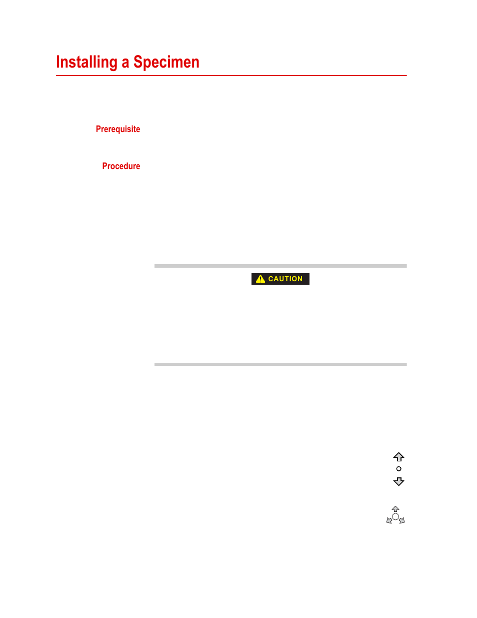 Installing a specimen, Installing a specimen 44 | MTS Series 311 Load Frame User Manual | Page 44 / 86