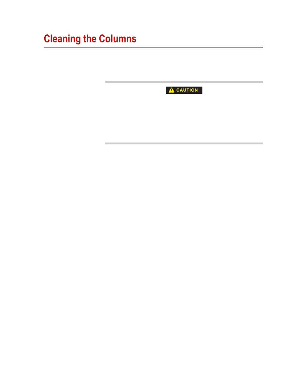 Cleaning the columns, Cleaning the columns 53 | MTS Series 311 Load Frame User Manual | Page 53 / 86