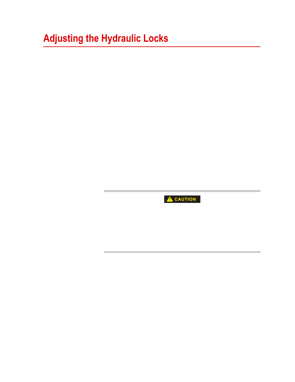 Adjusting the hydraulic locks, Adjusting the hydraulic locks 59 | MTS Series 311 Load Frame User Manual | Page 59 / 86