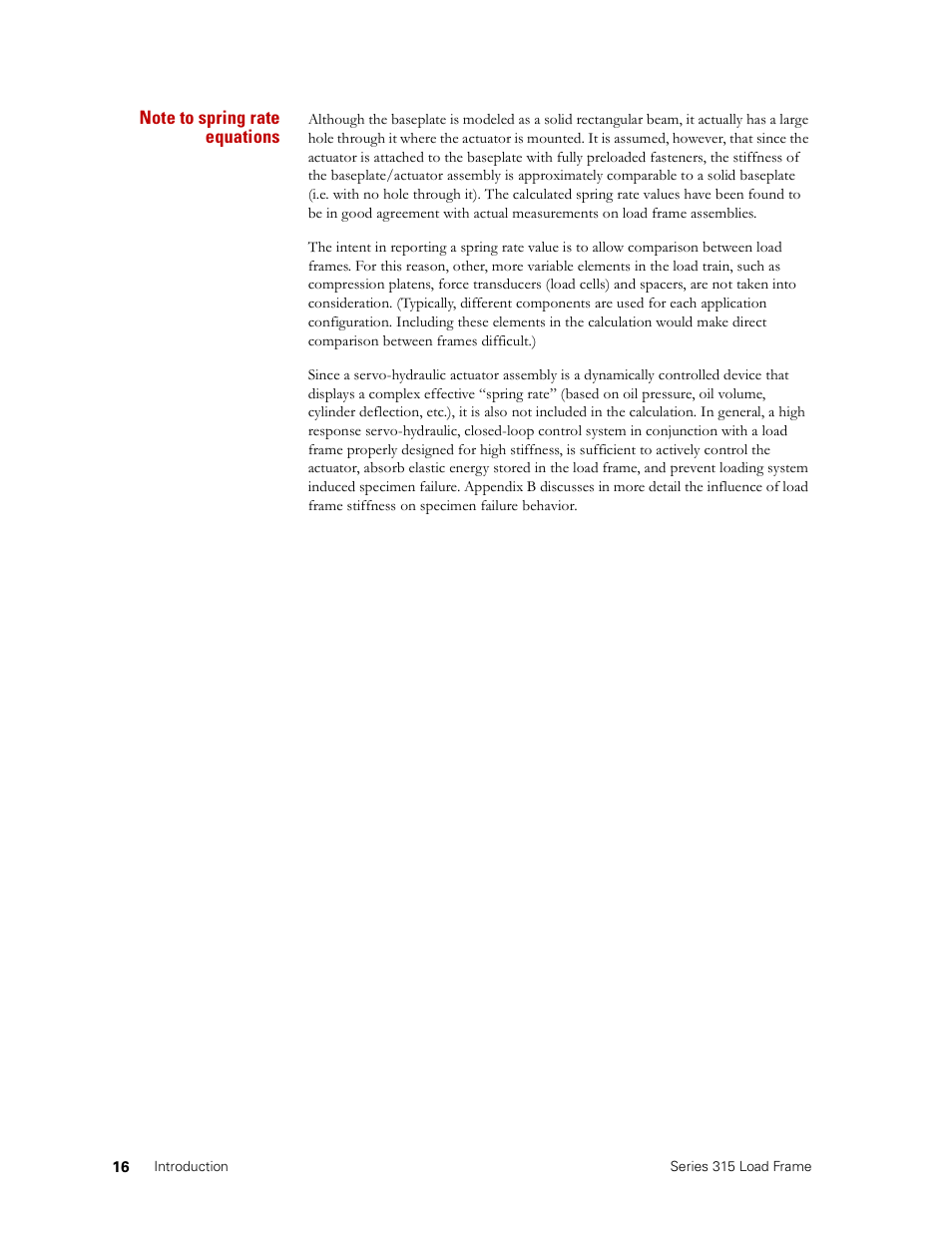 MTS Series 315 Load Frame User Manual | Page 16 / 34