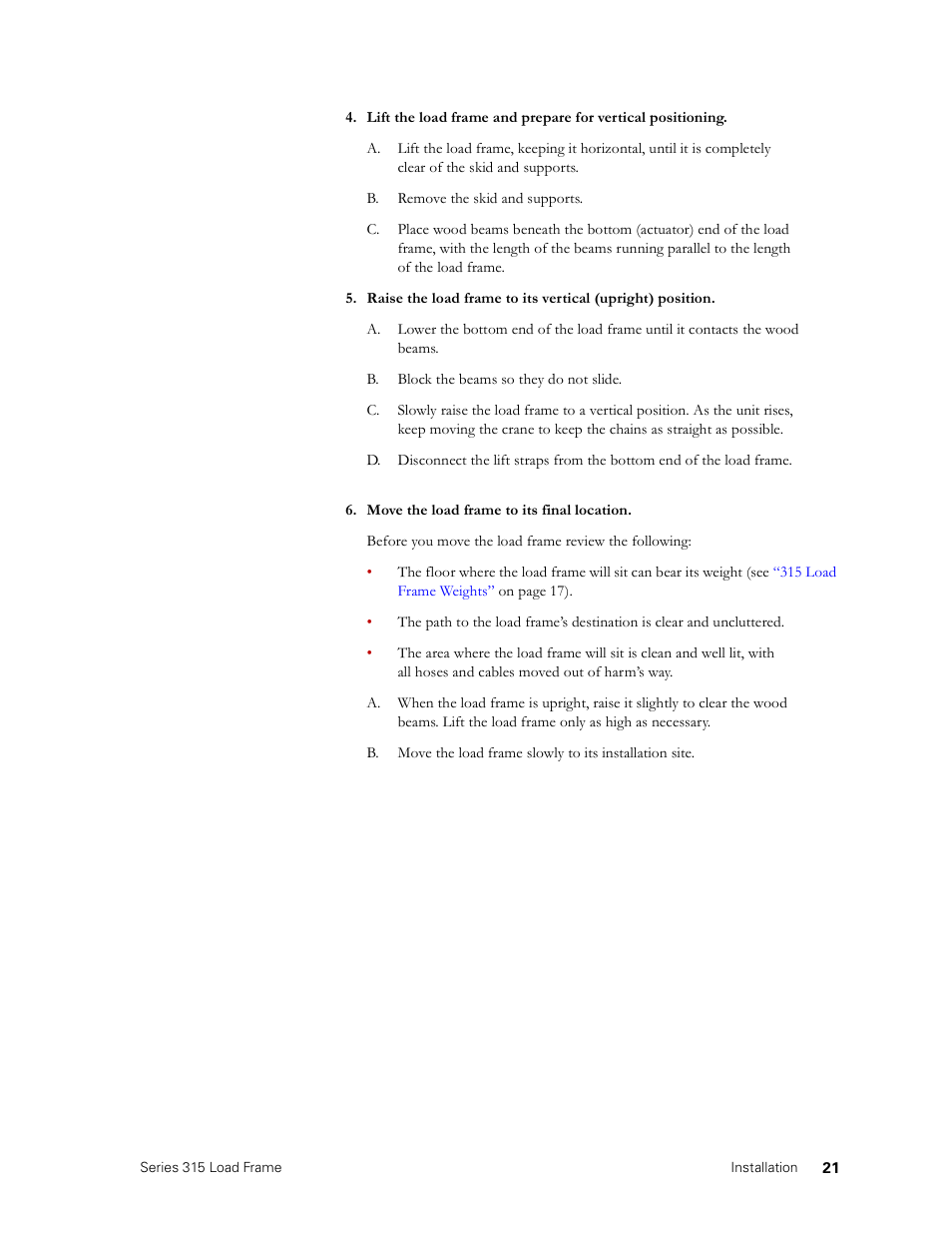 MTS Series 315 Load Frame User Manual | Page 21 / 34