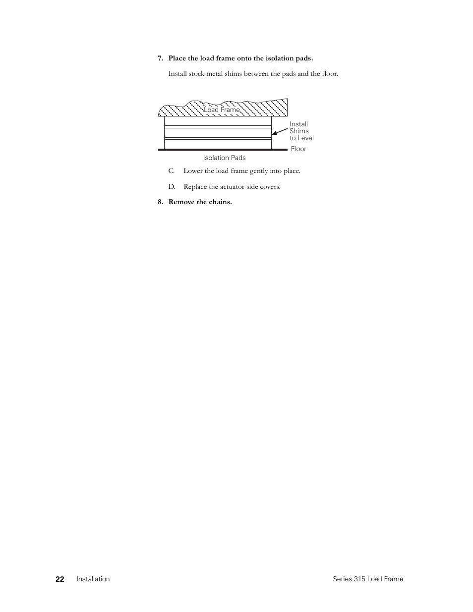 MTS Series 315 Load Frame User Manual | Page 22 / 34