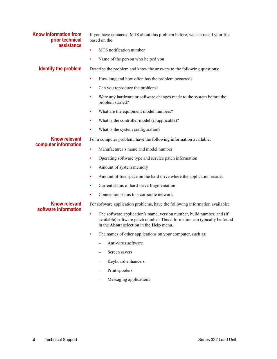 MTS Series 322 Load Frames User Manual | Page 4 / 96