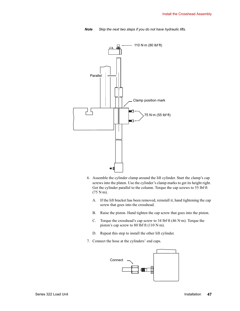 MTS Series 322 Load Frames User Manual | Page 47 / 96