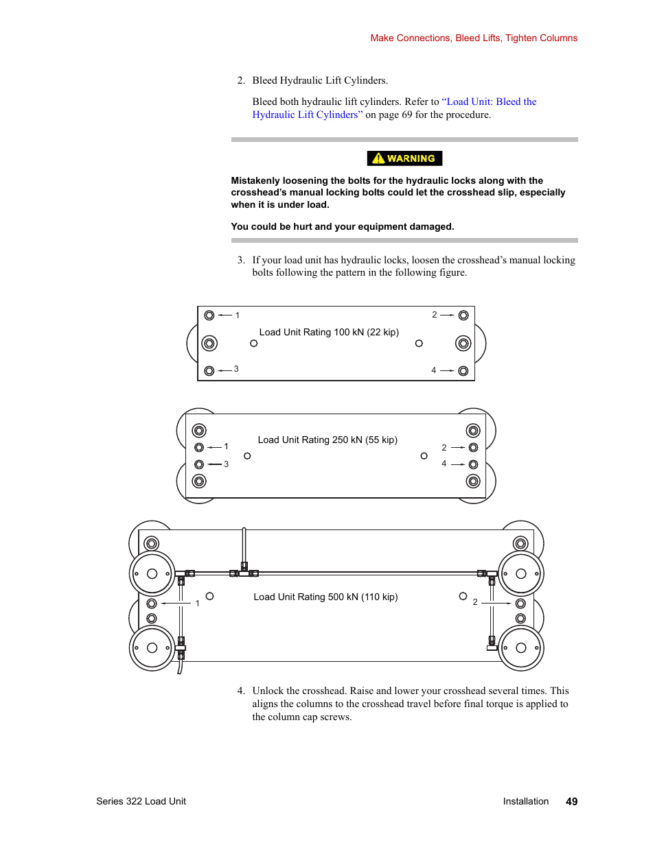 MTS Series 322 Load Frames User Manual | Page 49 / 96