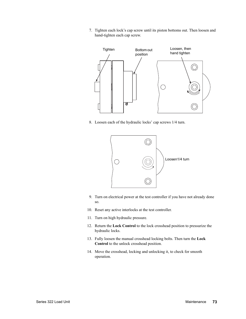 MTS Series 322 Load Frames User Manual | Page 73 / 96