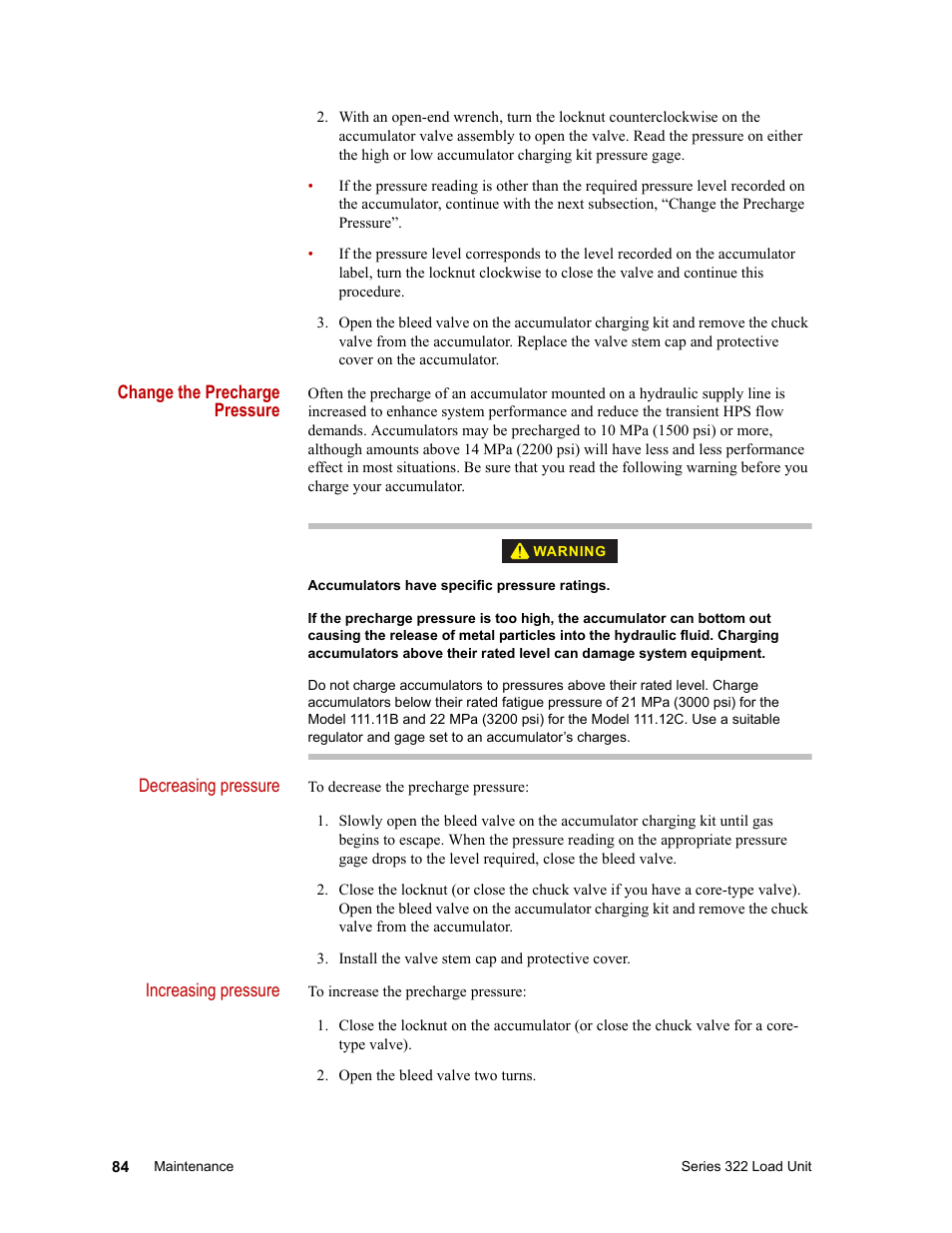 MTS Series 322 Load Frames User Manual | Page 84 / 96