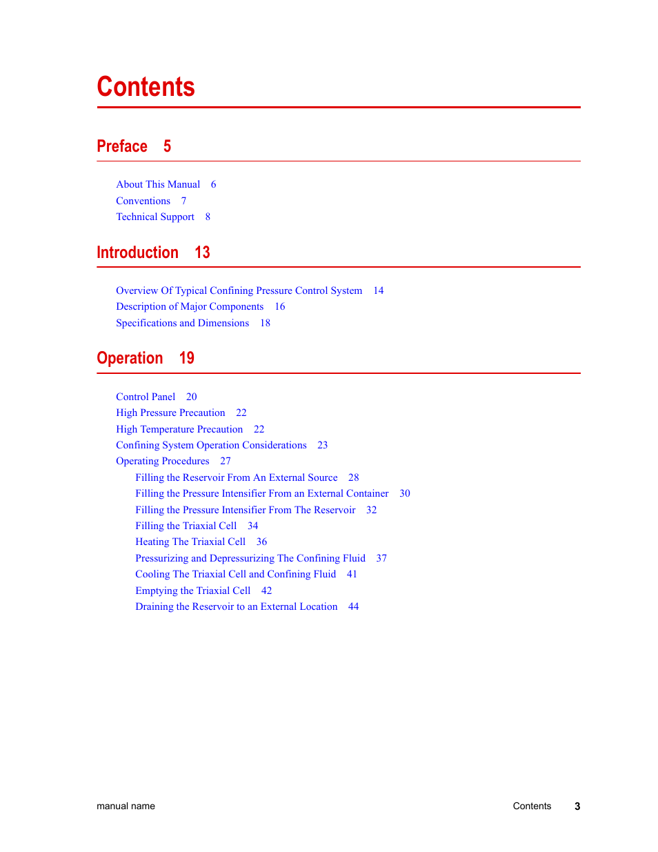 MTS Model 286-20 Confining Pressure Intensifier User Manual | Page 3 / 46