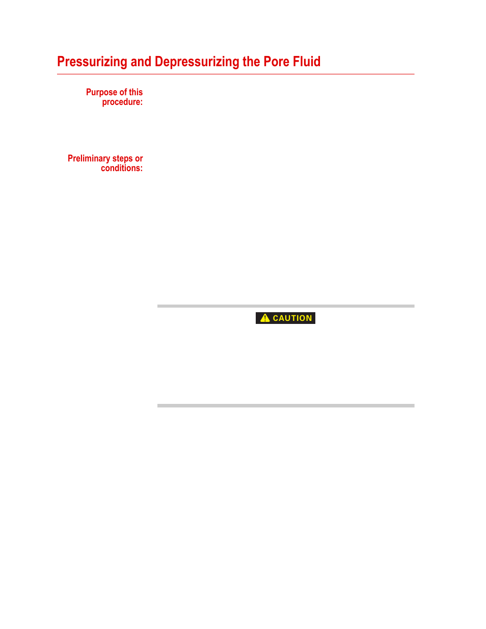 Pressurizing and depressurizing the pore fluid, Pressurizing and depressurizing the pore fluid 40, Pressurizing and | Depressurizing the pore fluid, Ed in | MTS Model 286-30 Pore Pressure Intensifier User Manual | Page 40 / 44