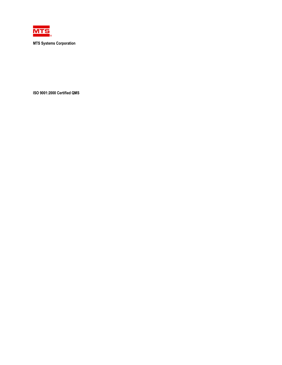 MTS Model 286-30 Pore Pressure Intensifier User Manual | Page 44 / 44