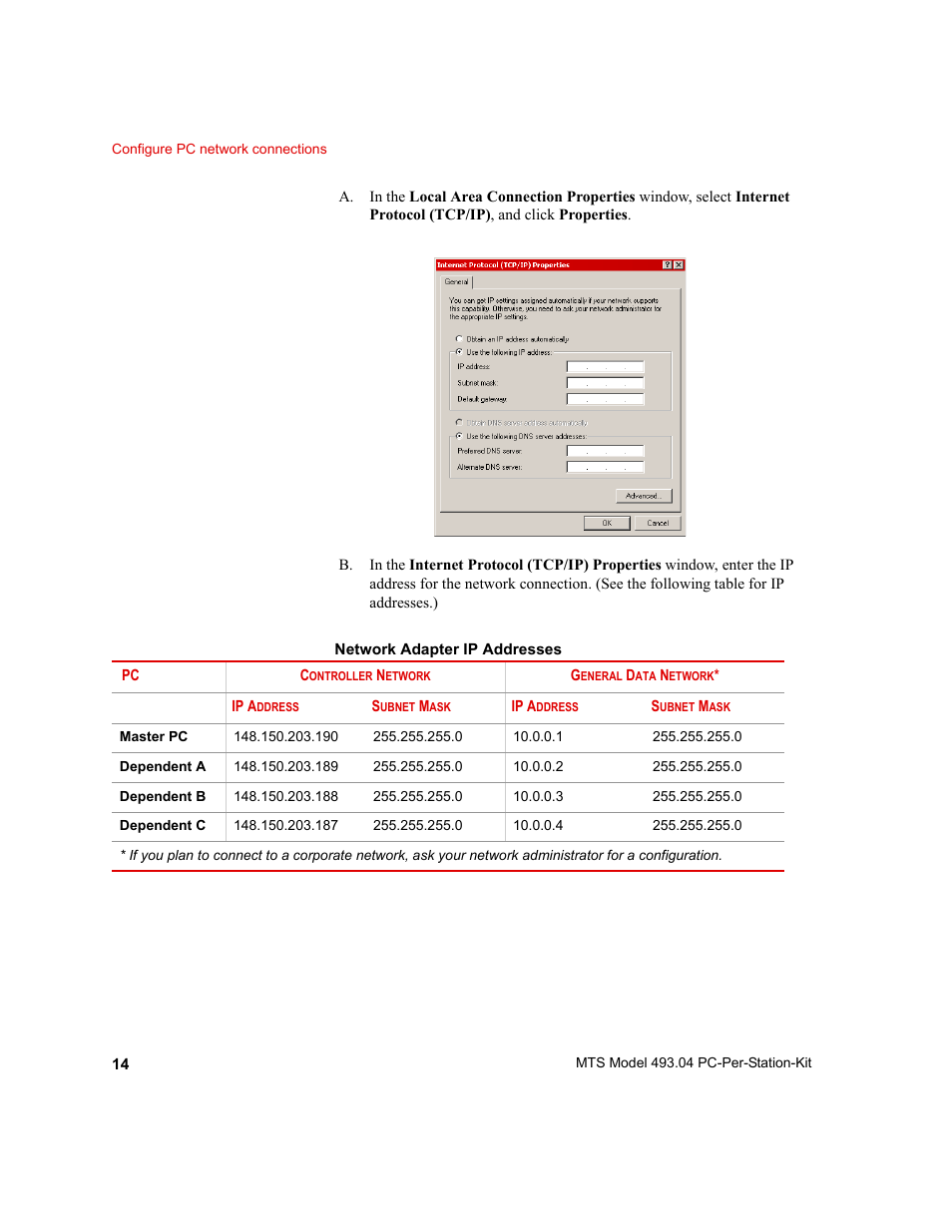 MTS Model 493-04 PC-Per-Station Kit User Manual | Page 14 / 24