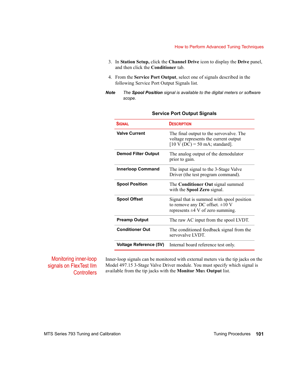 MTS Series 793 User Manual | Page 101 / 218