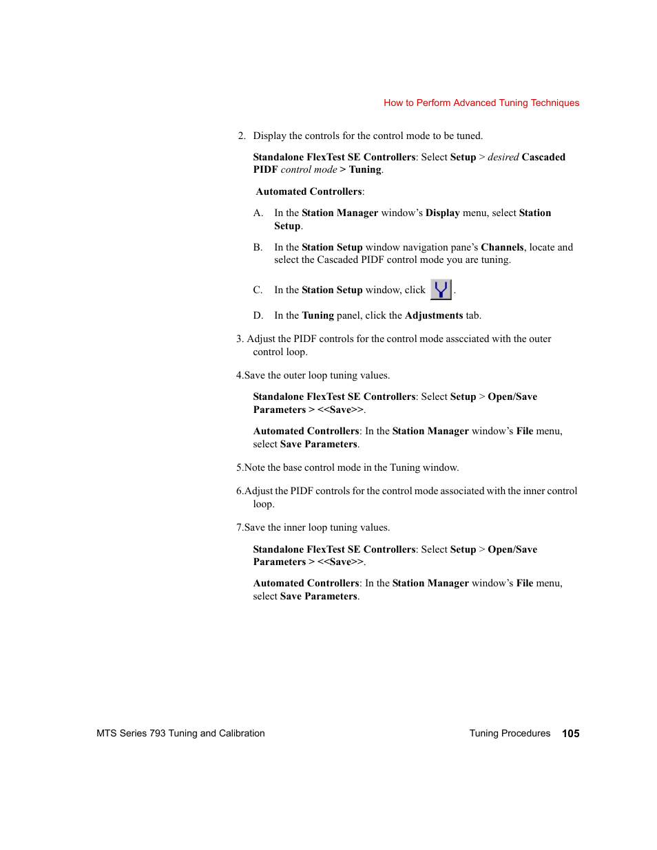 MTS Series 793 User Manual | Page 105 / 218