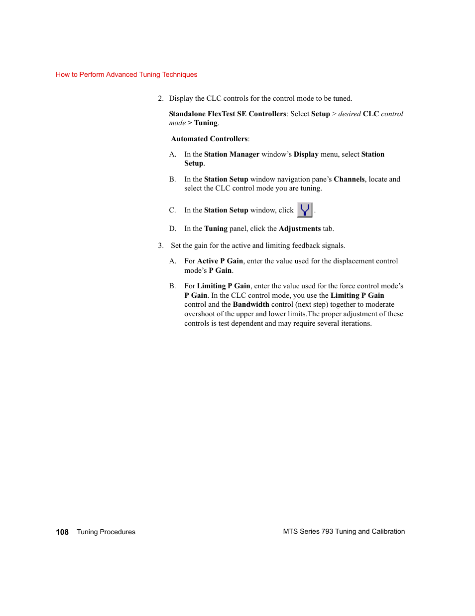 MTS Series 793 User Manual | Page 108 / 218