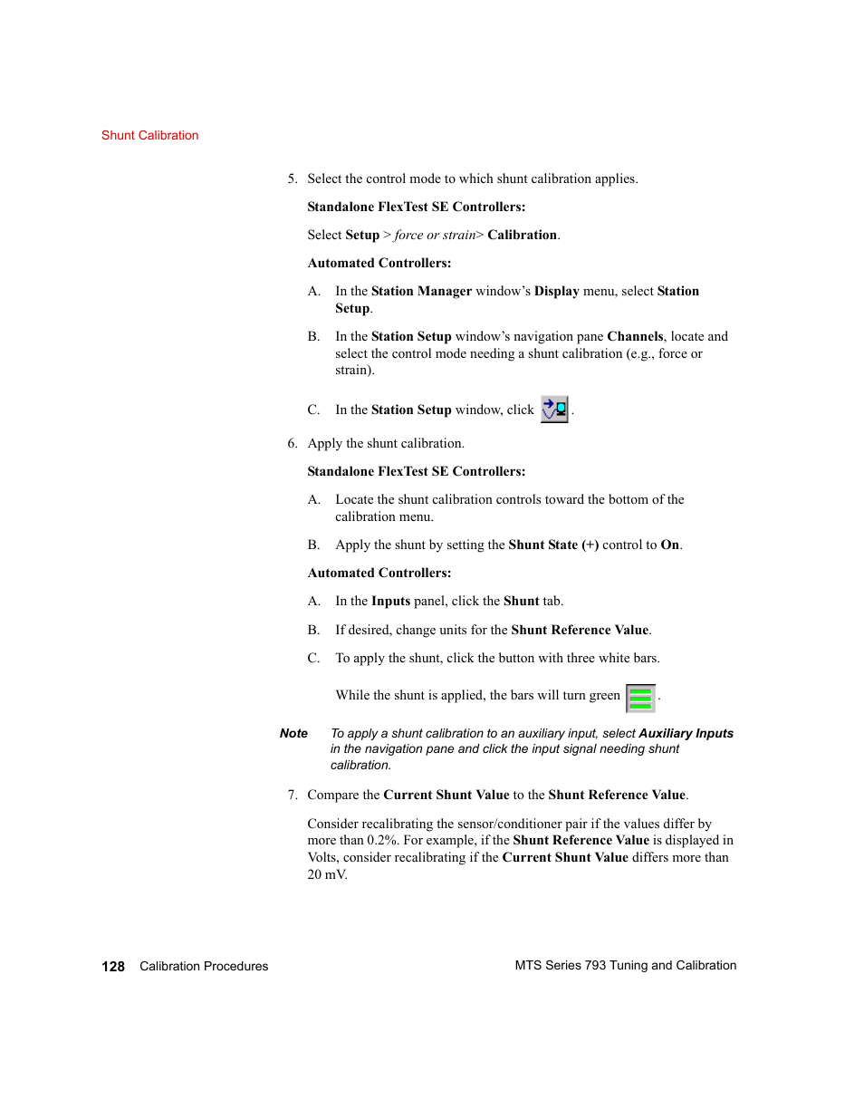 MTS Series 793 User Manual | Page 128 / 218