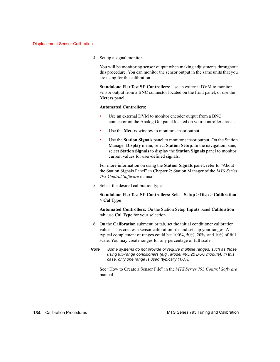 MTS Series 793 User Manual | Page 134 / 218