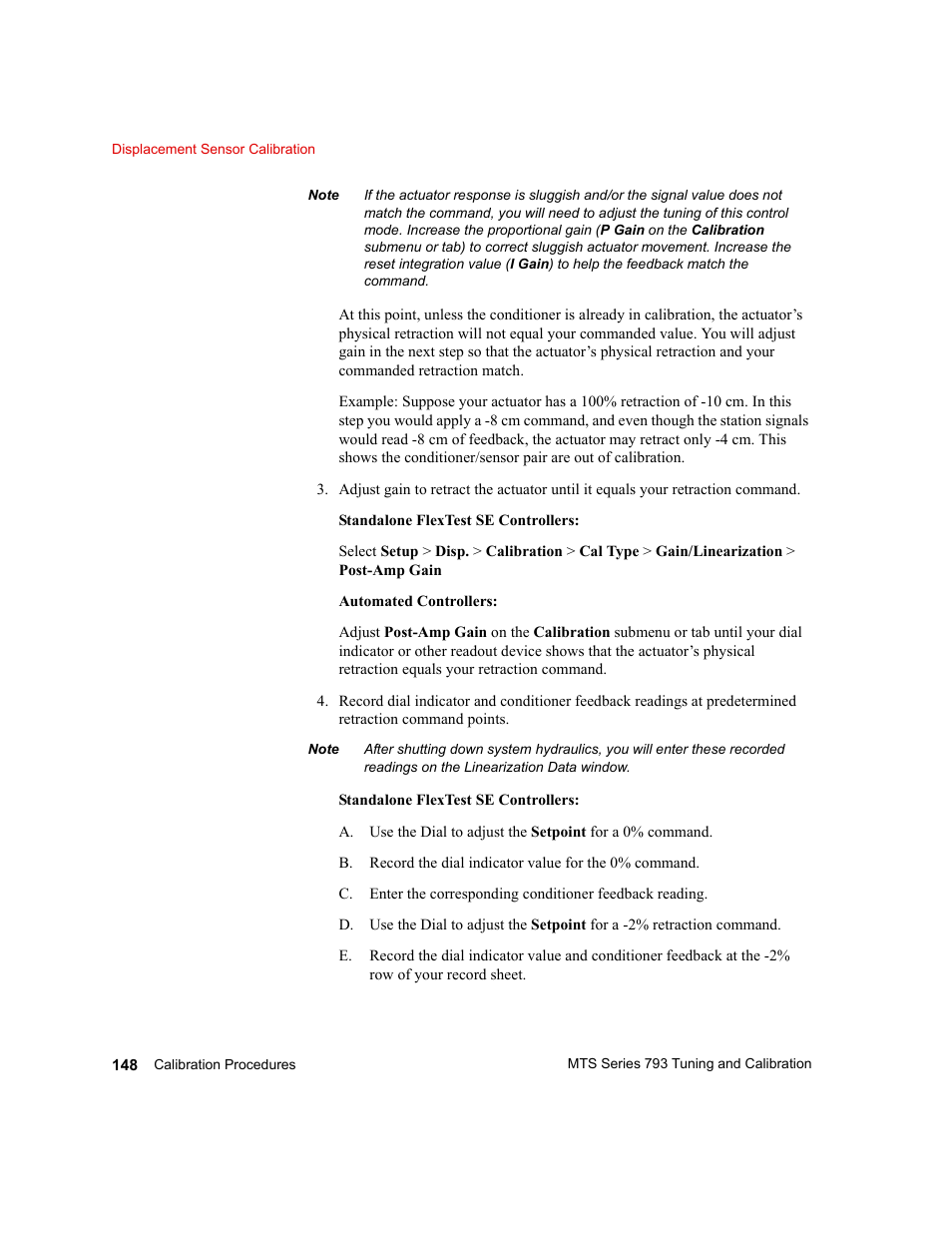 MTS Series 793 User Manual | Page 148 / 218