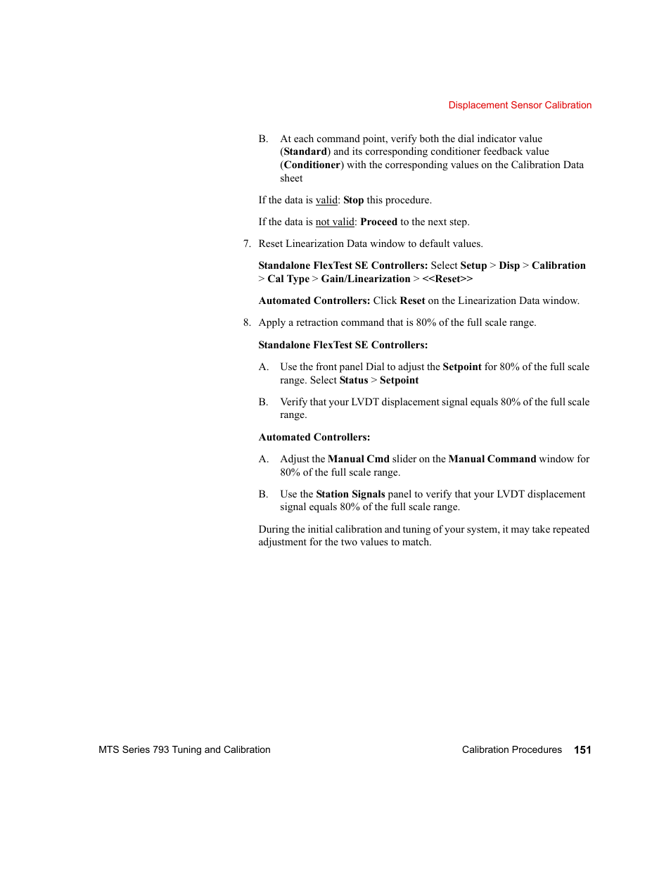 MTS Series 793 User Manual | Page 151 / 218