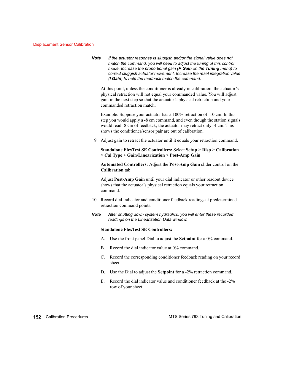 MTS Series 793 User Manual | Page 152 / 218