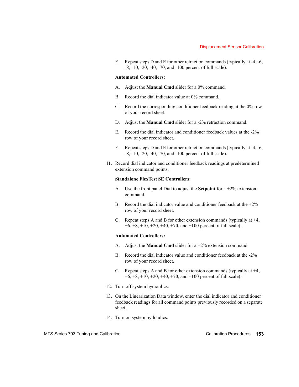 MTS Series 793 User Manual | Page 153 / 218