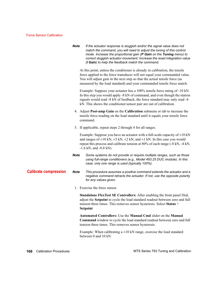 MTS Series 793 User Manual | Page 166 / 218