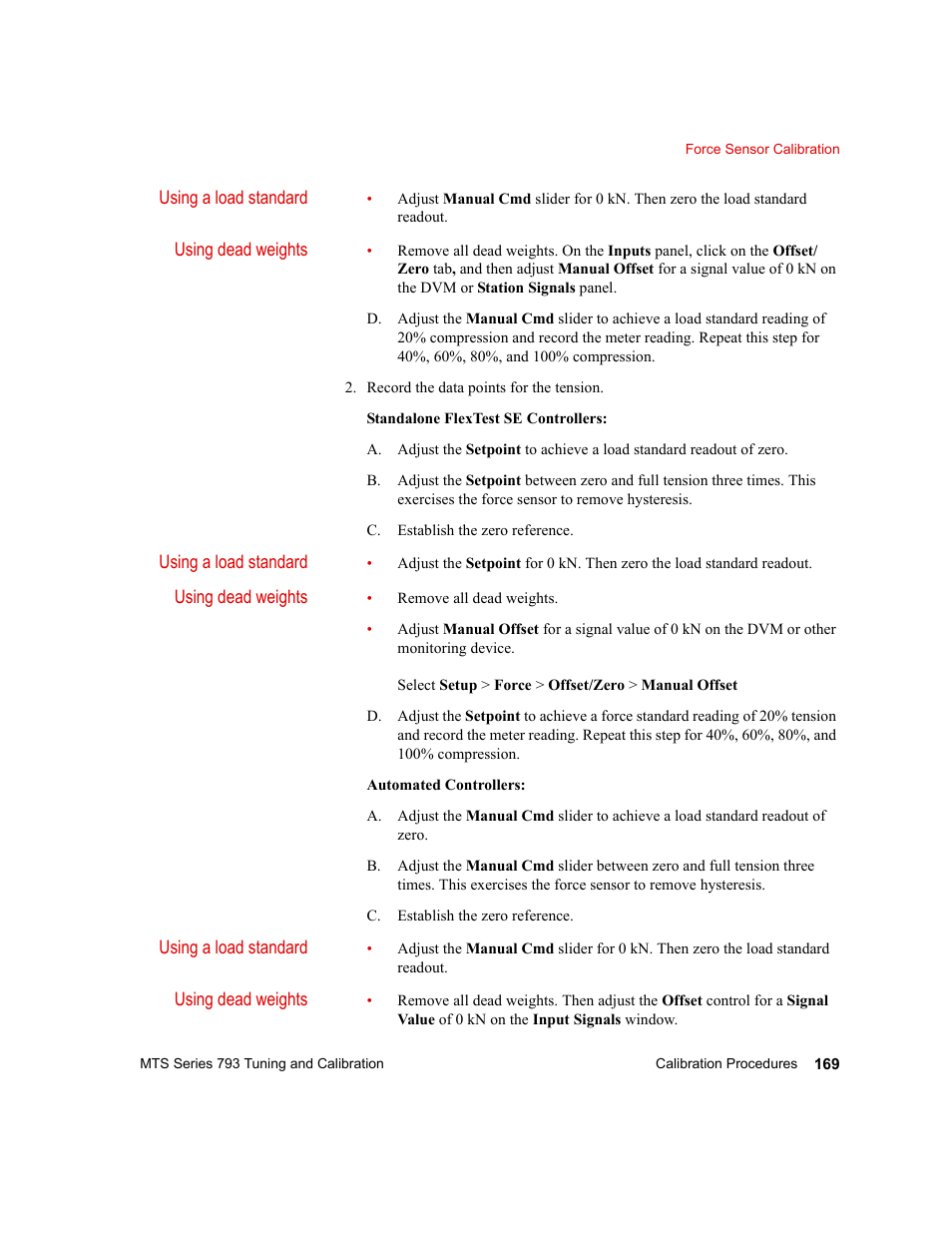 MTS Series 793 User Manual | Page 169 / 218