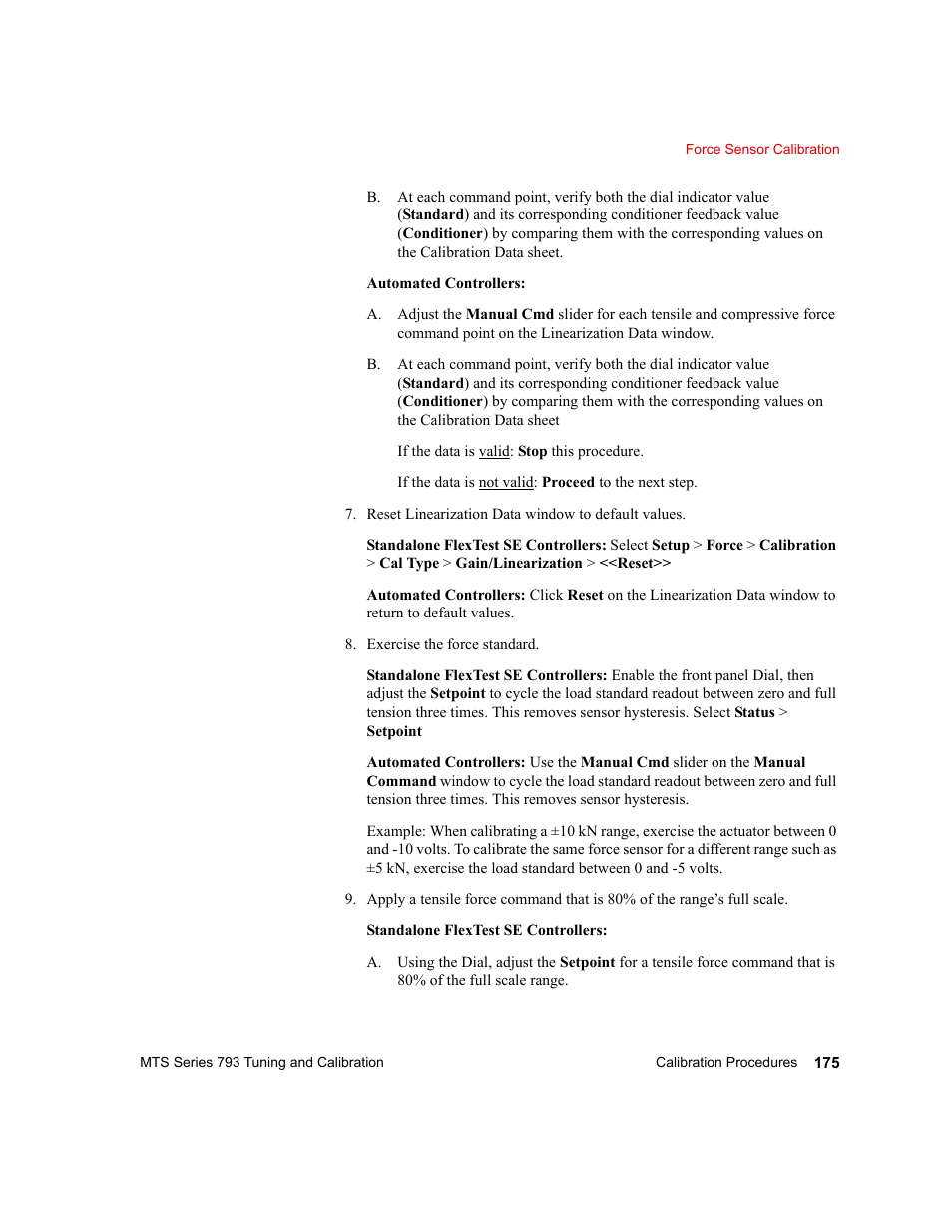 MTS Series 793 User Manual | Page 175 / 218