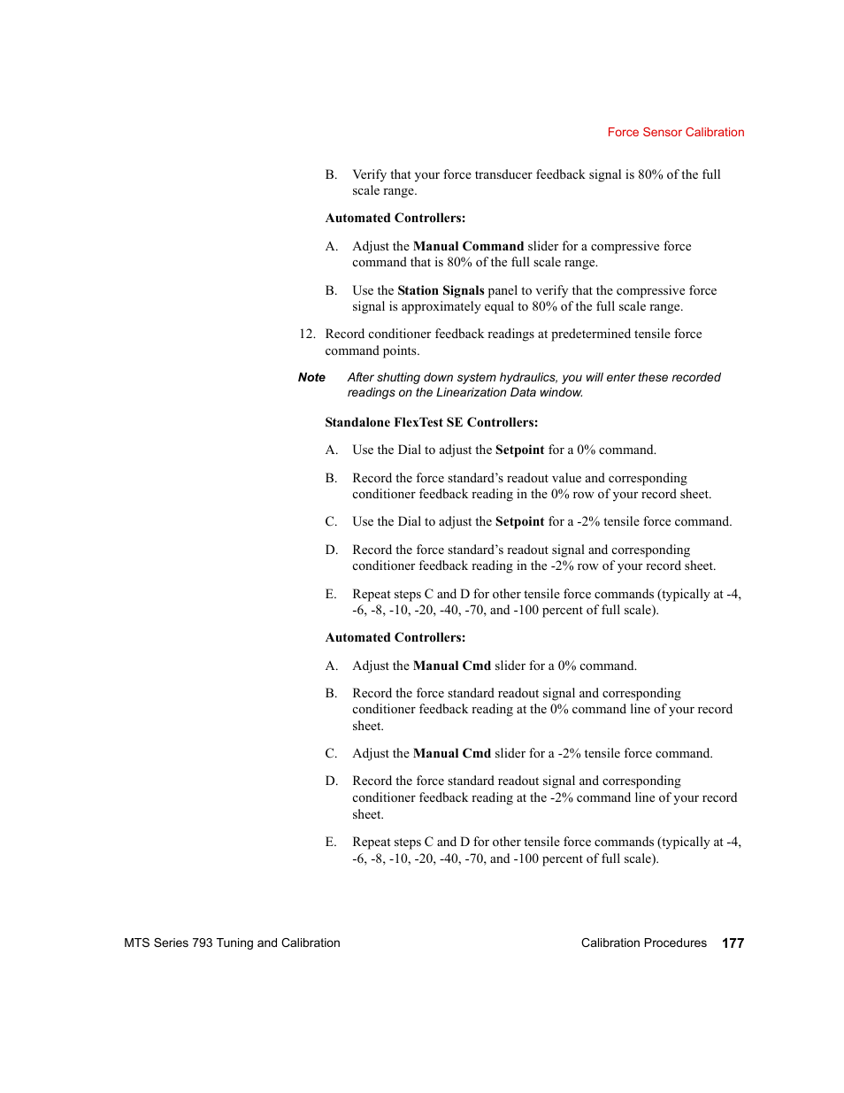 MTS Series 793 User Manual | Page 177 / 218