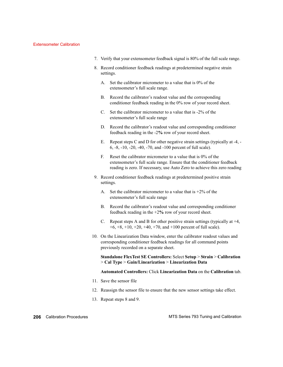 MTS Series 793 User Manual | Page 206 / 218