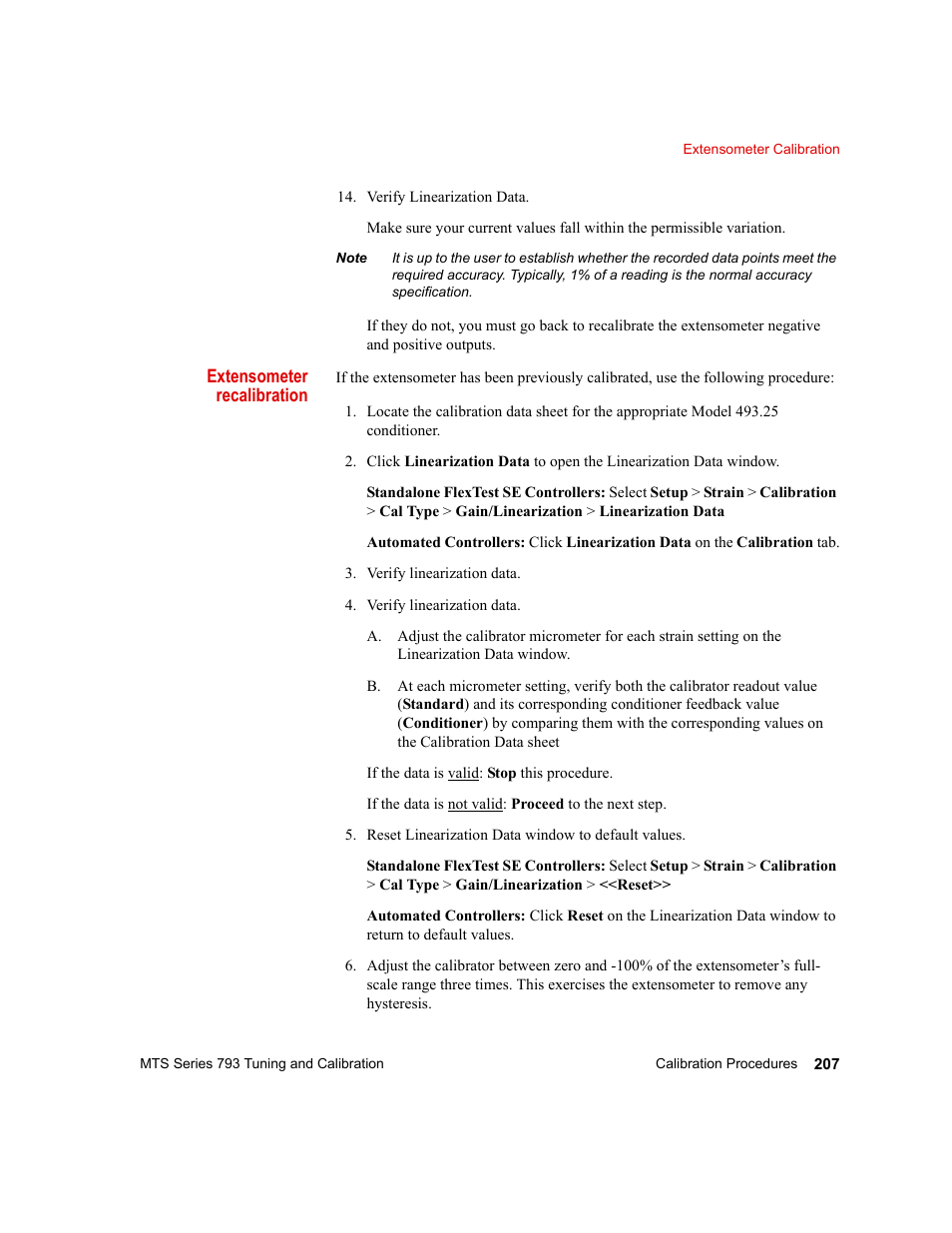 MTS Series 793 User Manual | Page 207 / 218