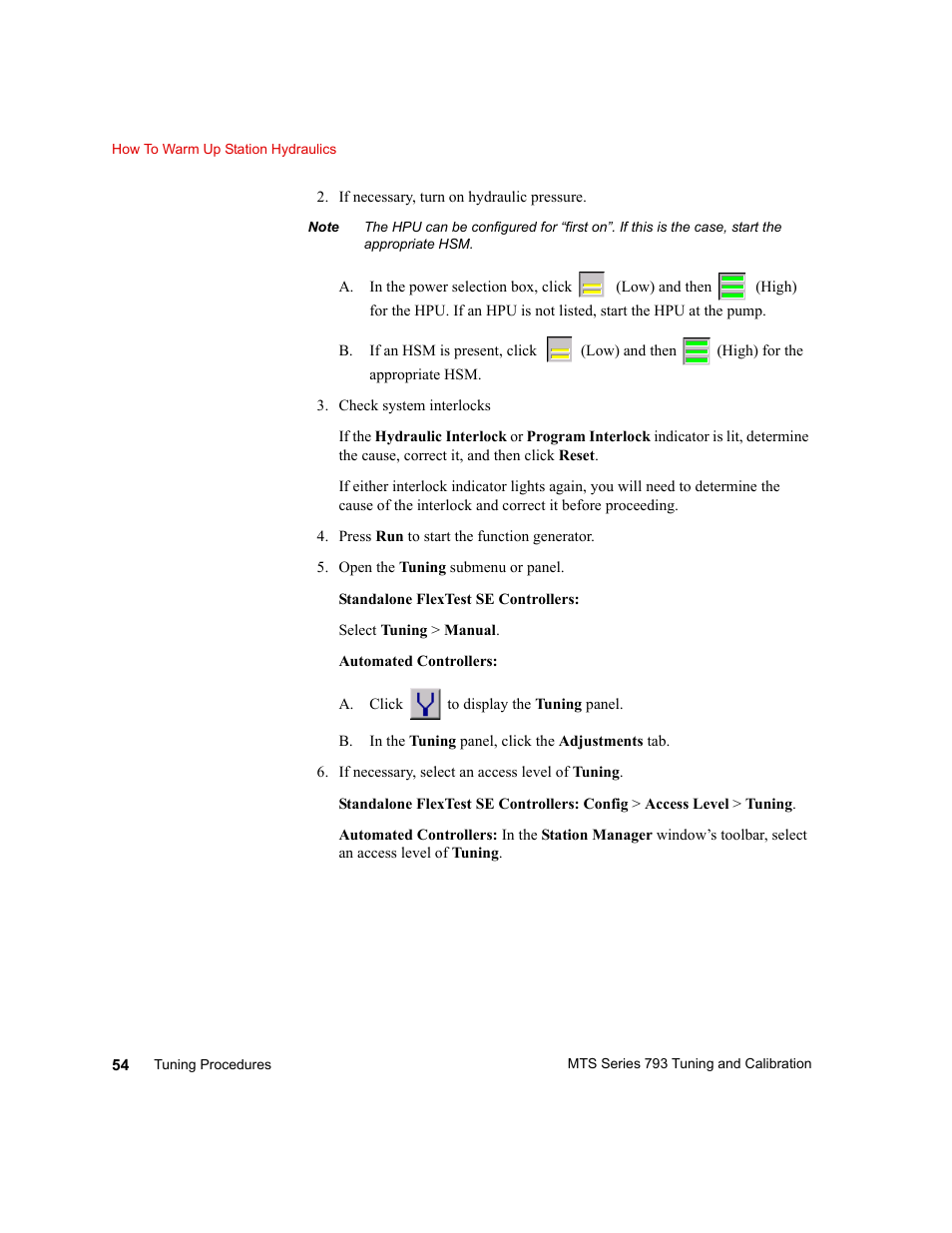 MTS Series 793 User Manual | Page 54 / 218