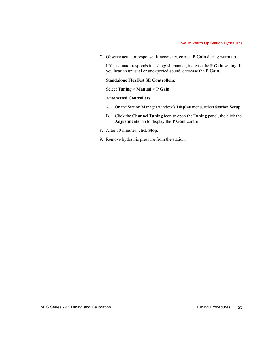 MTS Series 793 User Manual | Page 55 / 218