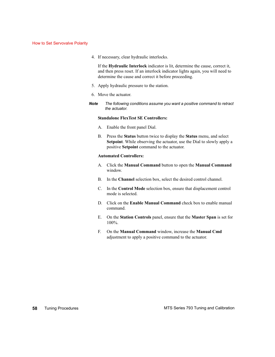 MTS Series 793 User Manual | Page 58 / 218